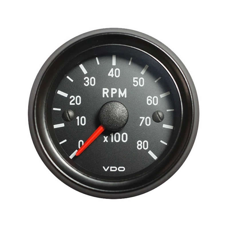VDO Cockpit International Tachometer 8.000 RPM 52mm 12V gauge